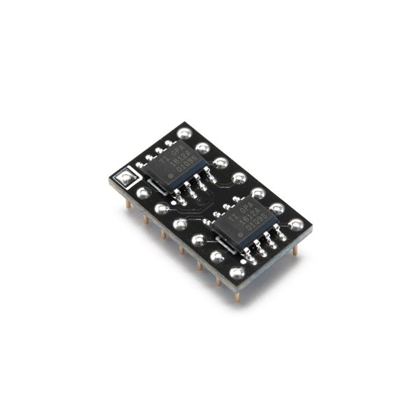 BrownDog 070401 dual-quad op amp adapter with two OPA1612 op amps installed