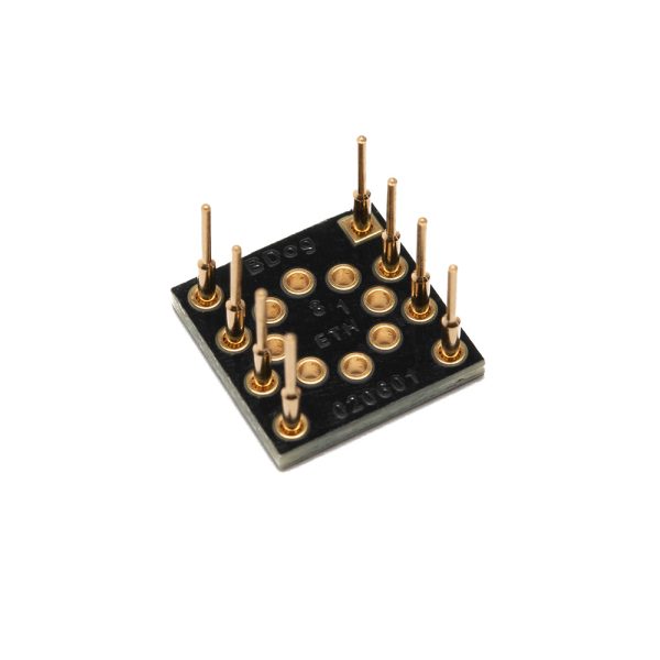 BrownDog 020601B TO-99 to 8-pin DIP adapter bottom view